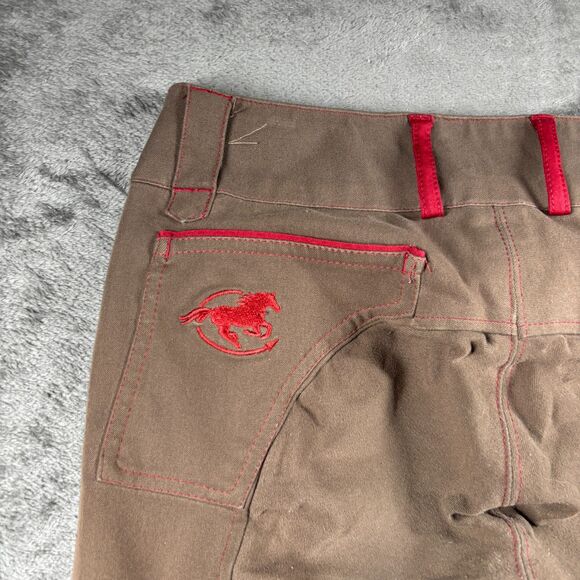 Smartpak Piper Pants Women Breeches Equestrian Horse Riding Brown 24L I216 - Picture 6 of 11